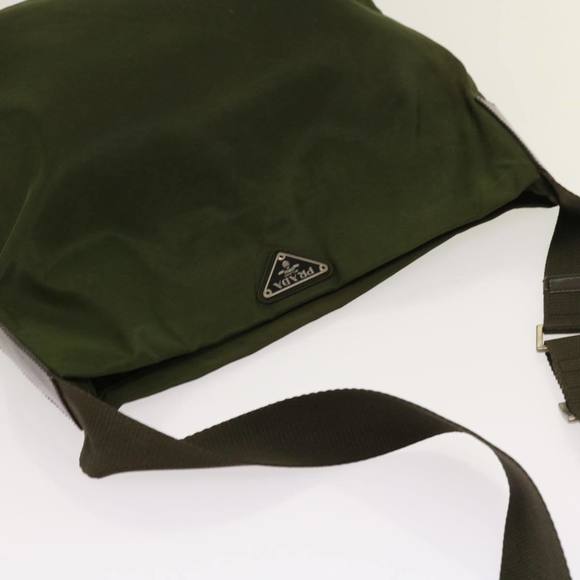PRADA Shoulder Bag Nylon Khaki Auth 63873 - Picture 6 of 16